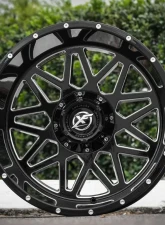 XF Off-Road XF-211 Wheel 20x10 6x135|6x139.7 -12mm Gloss Black Milled                                     - XF-211201061351397-12GBML - Image 3