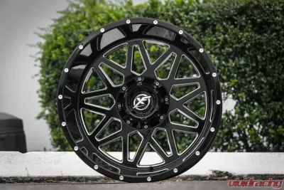 XF Off-Road XF-211 Wheel 20x10 6x135|6x139.7 -12mm Gloss Black Milled - XF-211201061351397-12GBML