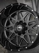 XF Off-Road XF-211 Wheel 20x10 6x135|6x139.7 -12mm Gloss Black Milled                                     - XF-211201061351397-12GBML - Image 4