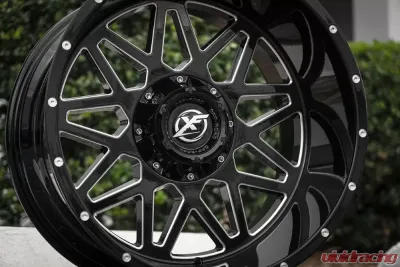 XF Off-Road XF-211 Wheel 20x10 6x135|6x139.7 -12mm Gloss Black Milled - XF-211201061351397-12GBML