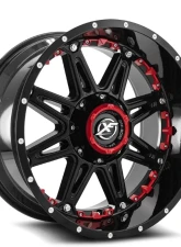 XF Off-Road XF-217 Wheel 22x12 5x150 | 5x139.7 | 5x5.5 -44mm Gloss Black w/ Red Insert                                     - XF-217221251397150-44GBRISXFR - Image 2