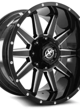 XF Off-Road XF-219 Wheel 20x12 5x150 | 5x139.7 | 5x5.5 -44mm Gloss Black Milled                                     - XF-219201251397150-44GBML - Image 2