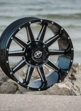 XF Off-Road XF-219 Wheel 20x12 5x150 | 5x139.7 | 5x5.5 -44mm Gloss Black Milled                                     - XF-219201251397150-44GBML - Image 4