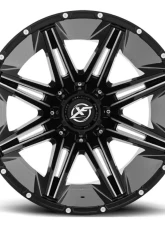 XF Off-Road XF-220 Wheel 17x9 8x165.1|8x180 0mm Gloss Black Milled                                     - XF-22017981651180+0GBML - Image 2