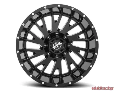 XF Off-Road XF-221 Wheel 20x10 5x127|5x139.7 -12mm Gloss Black Milled - XF-221201051271397-12GBML