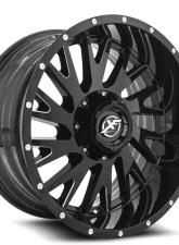 XF Off-Road XF-221 Wheel 20x10 5x127|5x139.7 -12mm Gloss Black Milled                                     - XF-221201051271397-12GBML - Image 2