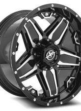 XF Off-Road XF-223 Wheel 20x10 5x150 | 5x139.7 | 5x5.5 -24mm Gloss Black Machined                                     - XF-223201051397150-24GBM - Image 2