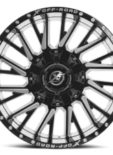 XF Off-Road XF-226 Wheel 24x14 5x150 | 5x139.7 | 5x5.5 -76mm Gloss Black Milled                                     - XF-226241451397150-76GBML - Image 2