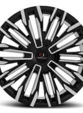 Cavallo CLV-28 Wheel 22x9.5 5x115|5x120 15mm Gloss Black Machined                                     - CLV-2822955115120+15BM - Image 2