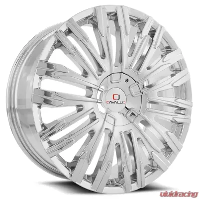 Cavallo CLV-28 Wheel 22x9.5 Blank 15mm Chrome - CLV-282295BLANK+15C