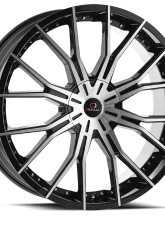 Cavallo CLV-36 Wheel 22x8.5 5x108|5x114.3 38mm Gloss Black Machined                                     - CLV-36228551081143+38BM - Image 2