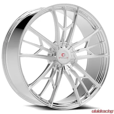 Cavallo CLV-39 Wheel 22x8.5 5x114.3|5x120 38mm Chrome - CLV-39228551143120+38C