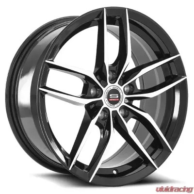Spec-1 SP-50 Wheel Racing Series 17x7.5 5x114.3 38mm Black Machined - SP5017751638GBM