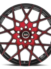 Spec-1 SP-52 Wheel 20x8.5 5x114.3 | 5x120 38mm Gloss Black & Red Machined                                     - SP-5220853838BMR - Image 2