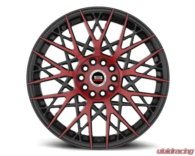 Spec-1 SP-53 Wheel 17x7.5 4x100 | 4x114.3 42mm Gloss Black & Red Machined - SP-531775942BMR