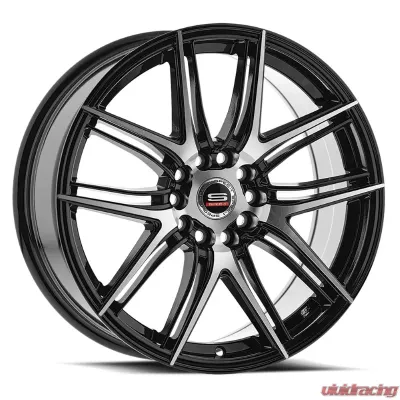Spec-1 SP-56 Wheel Racing Series 17x7.5 4x100 | 4x114.3 42mm Gloss Black Machined - SP-561775942GBM