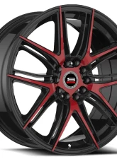Spec-1 SP-56 Wheel 17x7.5 5x108 | 5x114.3 42mm Gloss Black & Red Machined                                     - SP-5617753242BMR - Image 2