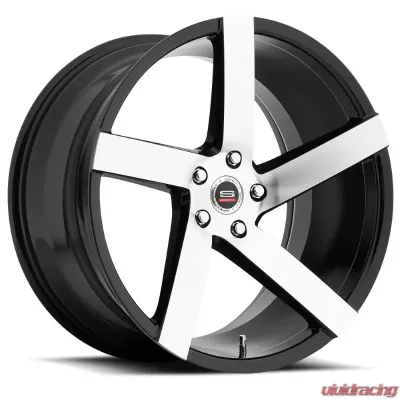 Spec-1 SPM-80 Wheel Monospec Series 22x9 Blank 15mm Gloss Black Machined - SPM8022904015GBM
