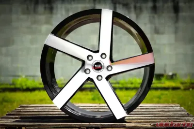 Spec-1 SPM-80 Wheel Monospec Series 22x9 Blank 15mm Gloss Black Machined - SPM8022904015GBM