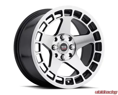 Spec-1 SPT-901 Wheel Trak Series 15x8 4x100 | 4x114.3 20mm Gloss Black Machined - SPT9011580920GBM