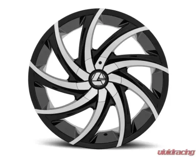 Azara 503 Wheel 28x9.5 5x115|5x120 15mm Gloss Black Machined - AZA-50328955115120+15BM