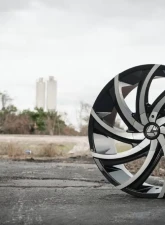 Azara 503 Wheel 28x9.5 5x115|5x120 15mm Gloss Black Machined                                     - AZA-50328955115120+15BM - Image 3