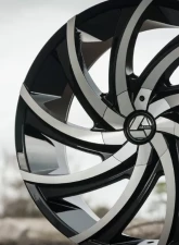 Azara 503 Wheel 28x9.5 5x115|5x120 15mm Gloss Black Machined                                     - AZA-50328955115120+15BM - Image 5
