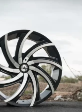 Azara 503 Wheel 28x9.5 5x115|5x120 15mm Gloss Black Machined                                     - AZA-50328955115120+15BM - Image 6