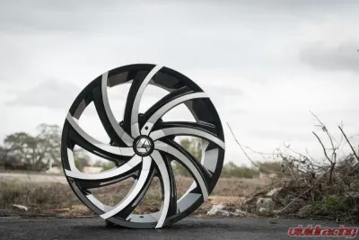 Azara 503 Wheel 28x9.5 5x115|5x120 15mm Gloss Black Machined - AZA-50328955115120+15BM