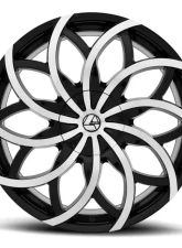 Azara 504 Wheel 22x9.5 5x115|5x120 15mm Gloss Black Machined                                     - AZA-50422955115120+15BM - Image 6