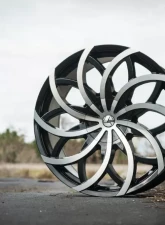 Azara 504 Wheel 22x9.5 5x115|5x120 15mm Gloss Black Machined                                     - AZA-50422955115120+15BM - Image 6