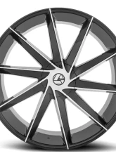 Azara 506 Wheel 26x9.5 5x115|5x120 32mm Gloss Black Machined                                     - AZA-50626955115120+32BM - Image 6