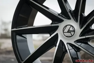 Azara 506 Wheel 26x9.5 5x115|5x120 32mm Gloss Black Machined - AZA-50626955115120+32BM