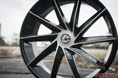 Azara 506 Wheel 26x9.5 5x115|5x120 32mm Gloss Black Machined - AZA-50626955115120+32BM