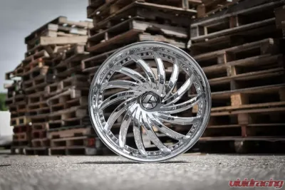 Azara 508 Wheel 22x9.5 5x115|5x139.7 15mm Chrome - AZA-508229551151397+15C
