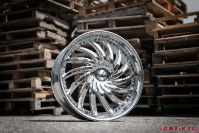 Azara 508 Wheel 22x9.5 5x115|5x139.7 15mm Chrome - AZA-508229551151397+15C