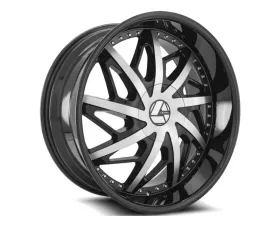 Azara 510 Wheel 22x9.5 6x135|6x139.7 25mm Gloss Black Machined