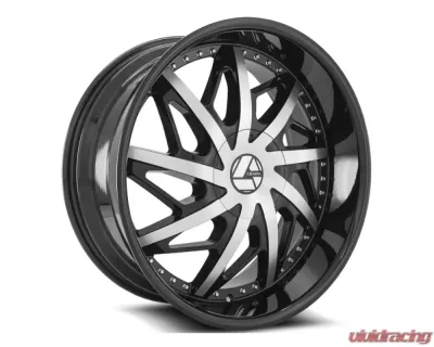 Azara 510 Wheel 22x9.5 6x135|6x139.7 25mm Gloss Black Machined - AZA-510229561351397+25BM