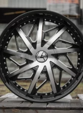 Azara 510 Wheel 22x9.5 6x135|6x139.7 25mm Gloss Black Machined                                     - AZA-510229561351397+25BM - Image 3