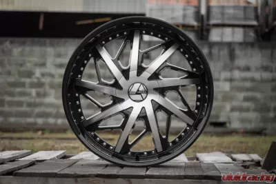 Azara 510 Wheel 22x9.5 6x135|6x139.7 25mm Gloss Black Machined - AZA-510229561351397+25BM