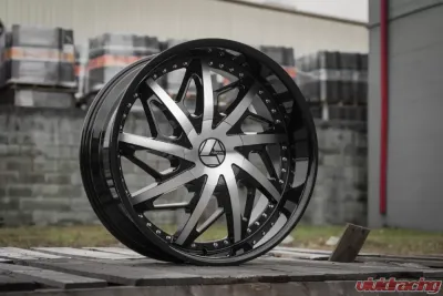 Azara 510 Wheel 22x9.5 6x135|6x139.7 25mm Gloss Black Machined - AZA-510229561351397+25BM