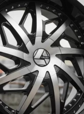 Azara 510 Wheel 22x9.5 6x135|6x139.7 25mm Gloss Black Machined                                     - AZA-510229561351397+25BM - Image 5