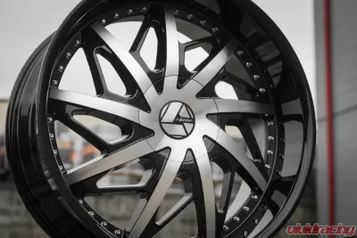 Azara 510 Wheel 22x9.5 6x135|6x139.7 25mm Gloss Black Machined - AZA-510229561351397+25BM