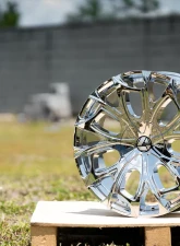 Azara 512 Wheel 22x8.5 5x114.3|5x120 38mm Chrome                                     - AZA-512228551143120+38C - Image 6