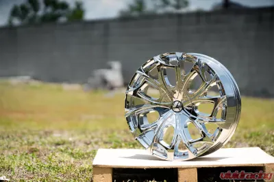 Azara 512 Wheel 22x8.5 5x114.3|5x120 38mm Chrome - AZA-512228551143120+38C