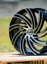 Azara 514 Wheel 22x8.5 5x110|5x114.3 38mm Gloss Black Machined                                     - AZA-514228551101143+38BM - Image 2