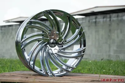 Azara 514 Wheel 24x9 5x115|5x120 18mm Chrome - AZA-51424905115120+18C