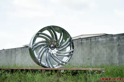 Azara 514 Wheel 24x9 5x115|5x120 18mm Chrome - AZA-51424905115120+18C