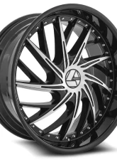 Azara 516 Wheel 24x9 Blank 18mm Gloss Black Machined                                     - AZA-5162490BLANK+18BM - Image 2