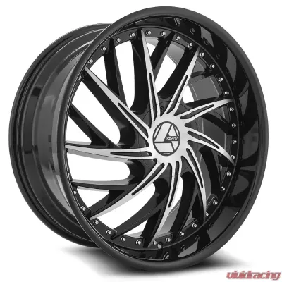 Azara 516 Wheel 24x9 Blank 18mm Gloss Black Machined - AZA-5162490BLANK+18BM